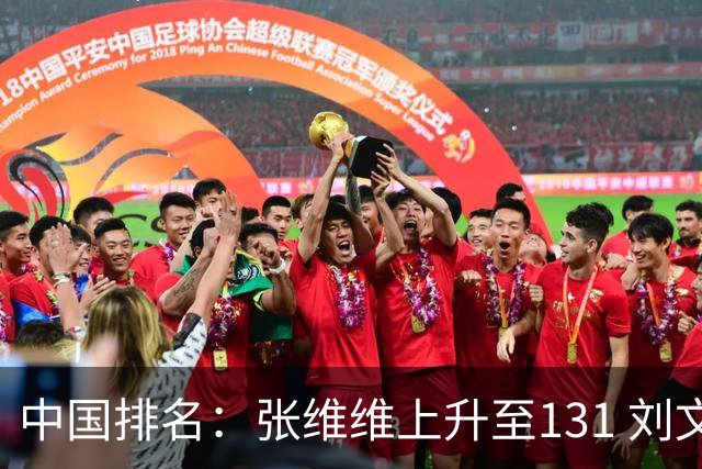 中国排名：张维维上升至131 刘文博曾莉棋飞跃